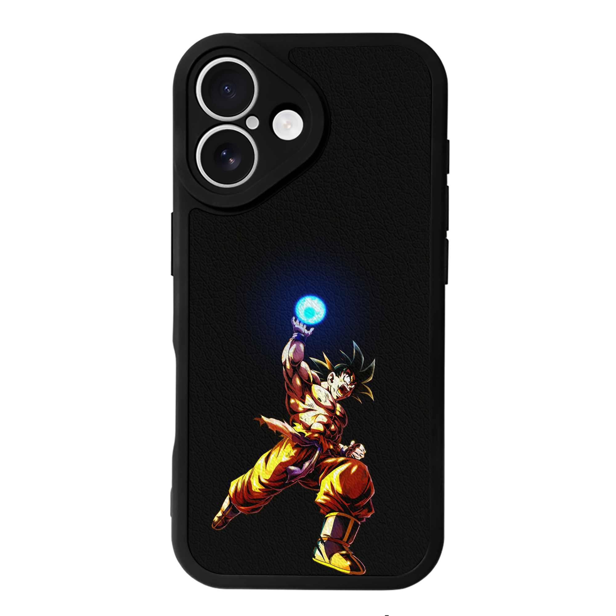 （画像用） ドラゴンボール 孫悟空（そん ごくう）Son Goku カカロット DRAGON BALL Kakarotto 【iPhone 16シリーズ対応】シリコンスマホケース（レザー調） 材質：シリコン